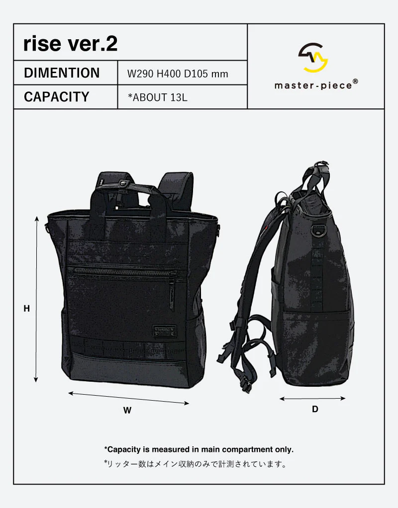 Rise ver.2 3WAYバックパック No.02266-v2 - Image 19