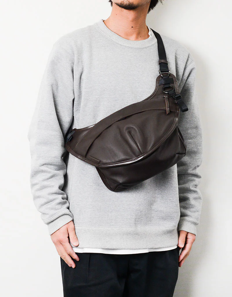 face leather ver. スリングバッグ No.02870-L - Image 8